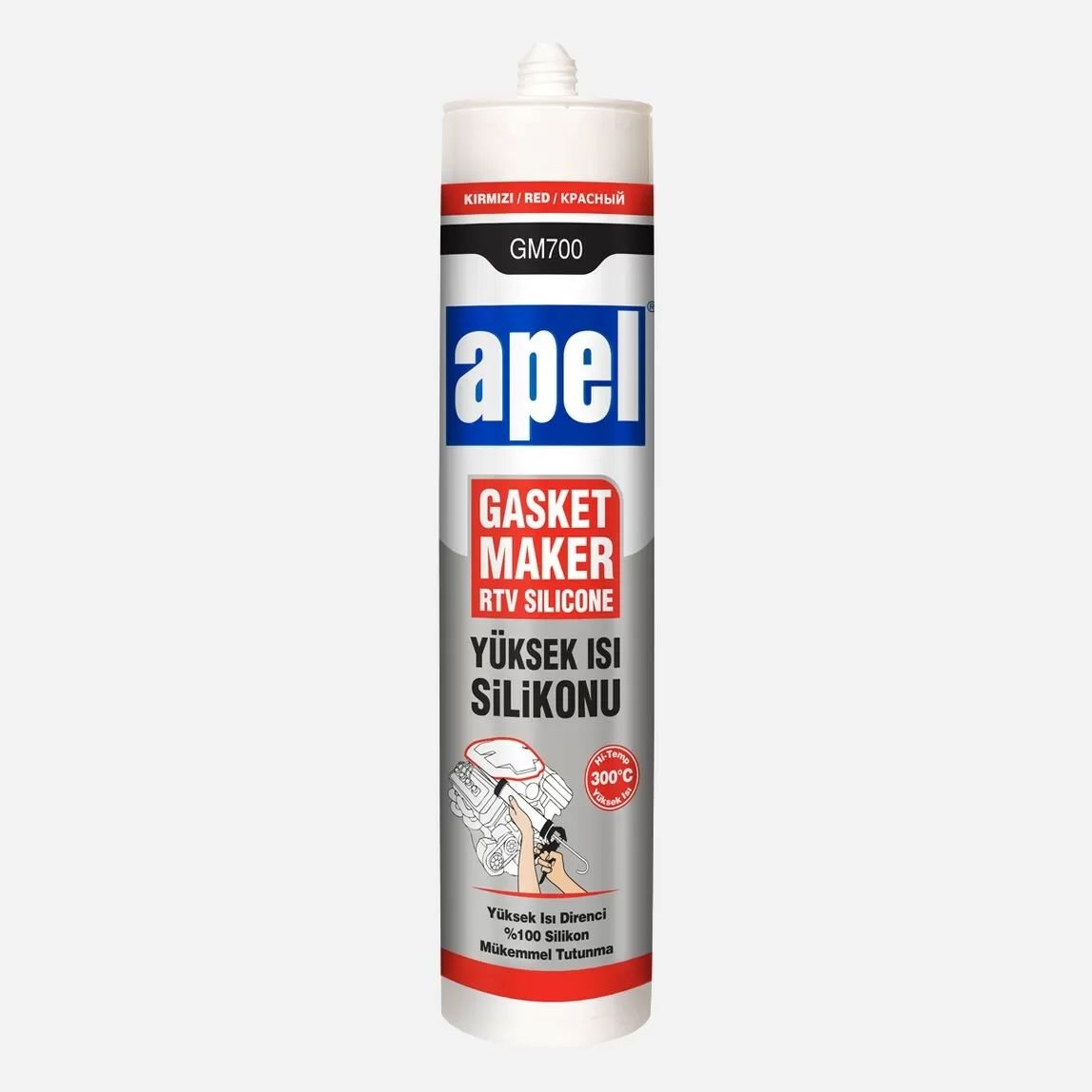 Apel GM700 Rtv Silikonu Kırmızı 310ml