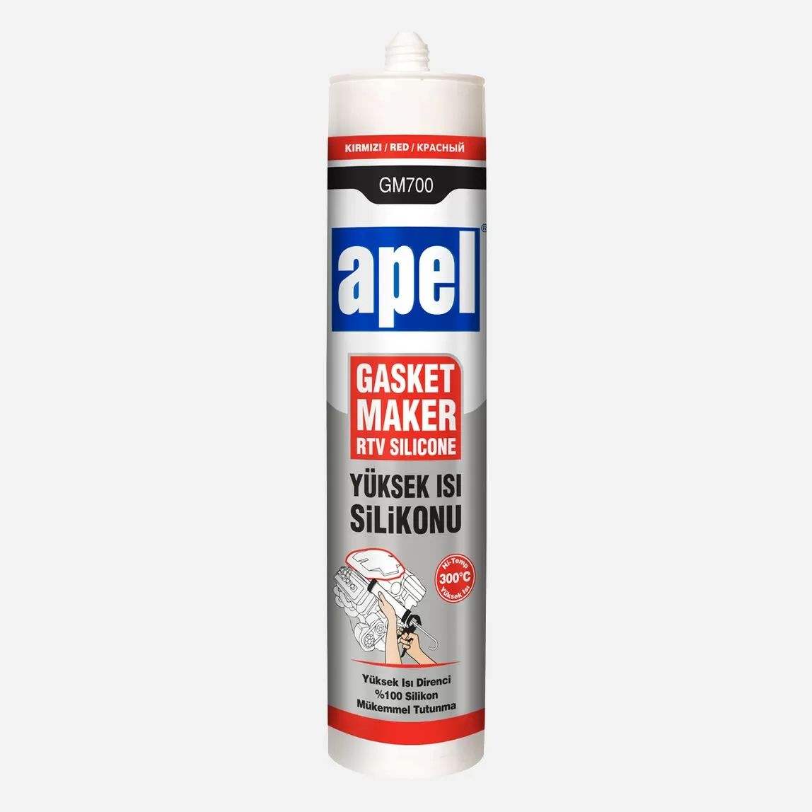 Apel GM700 Rtv Silikonu Kırmızı 310ml