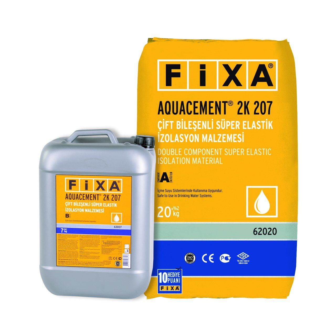 Fixa Aquacement 2K 207 Su yalıtım (20+7kg)