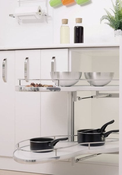 Huzur H6002 Döner Tablalı Körköşe Mkn. Frenli Sol