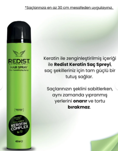 Redist Keratin Comlex Yeşil Saç Spreyi 400 ml