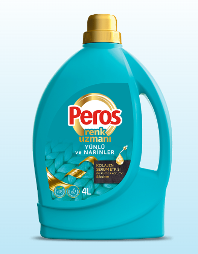 Peros Sıvı Çamaşır Deterjanı Yünlü ve Narinler 4lt