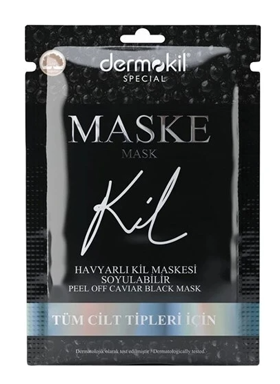 Dermokil Soyulabilir Havyarlı Siyah Kil Maske 15ml