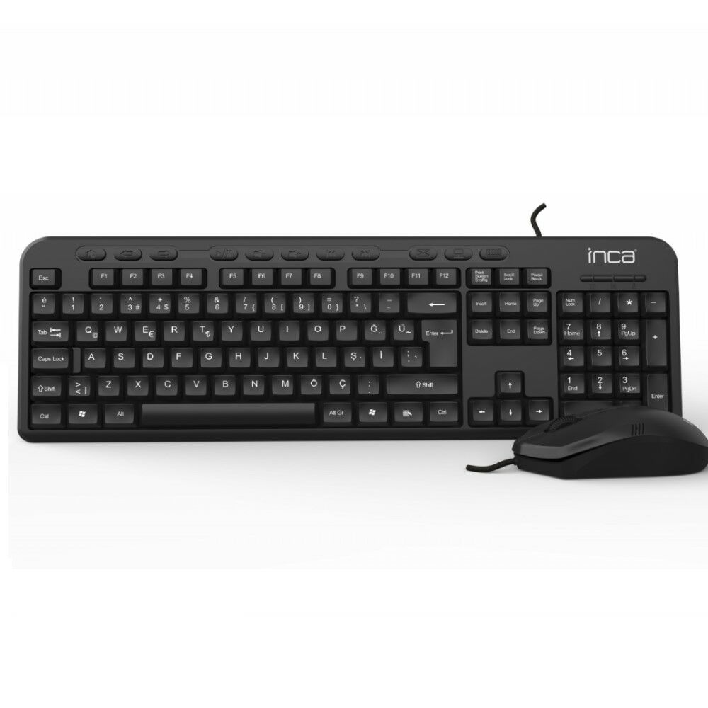 INCA IMK-375T Wired Multimedia Q Klavye&Mouse Set