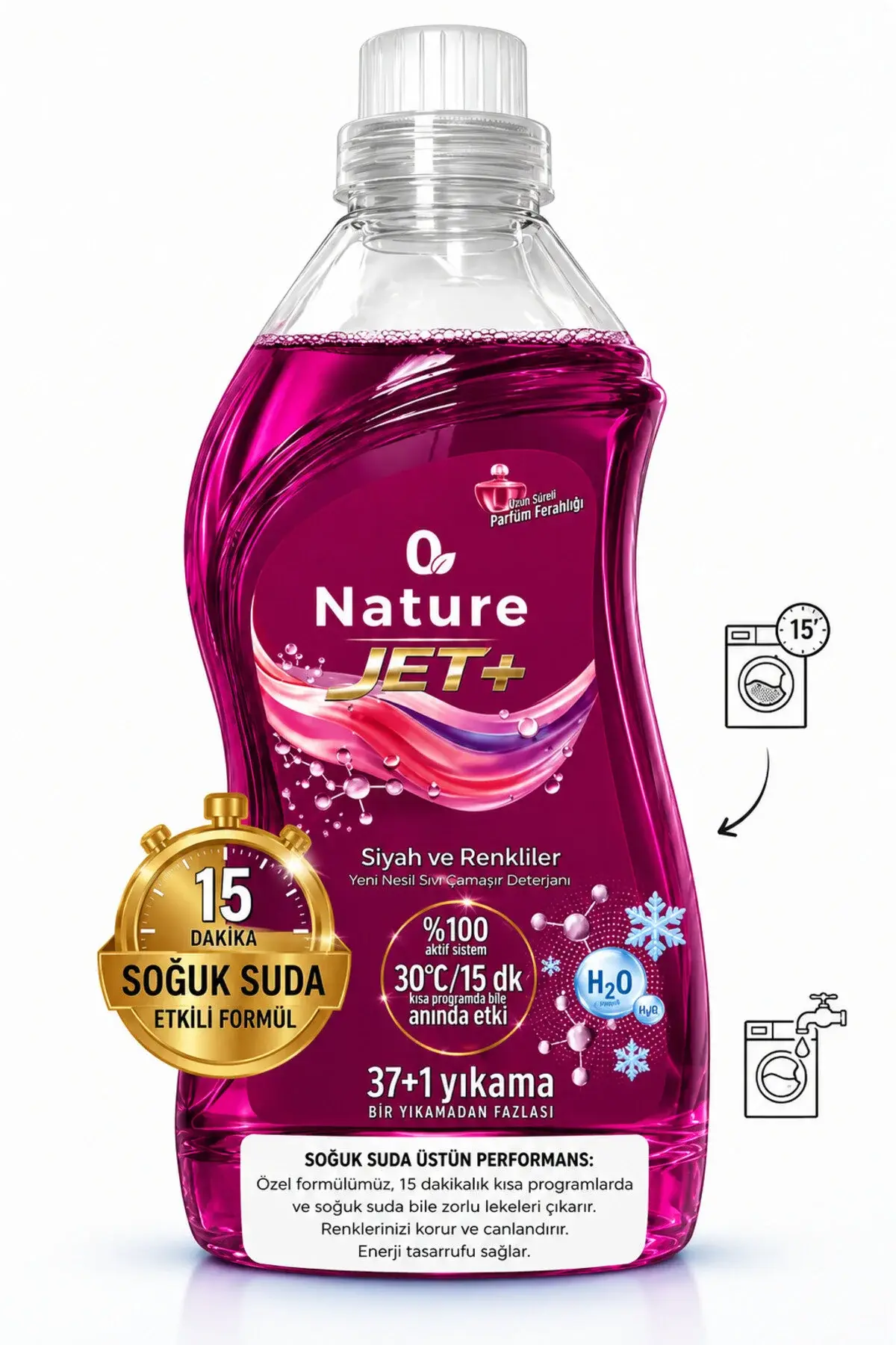 Hes Nature Jet Siyahlar ve Renkliler 1520ml