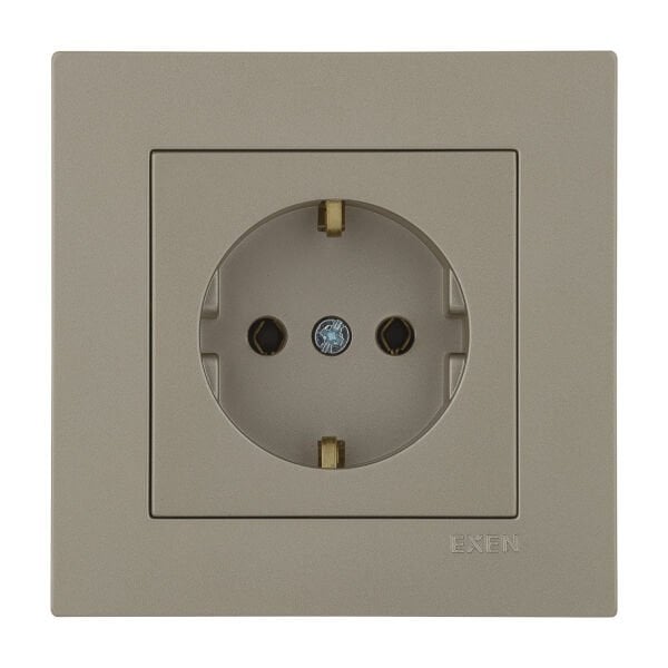 Exen Karell Blisterli Titanyum Topraklı Priz