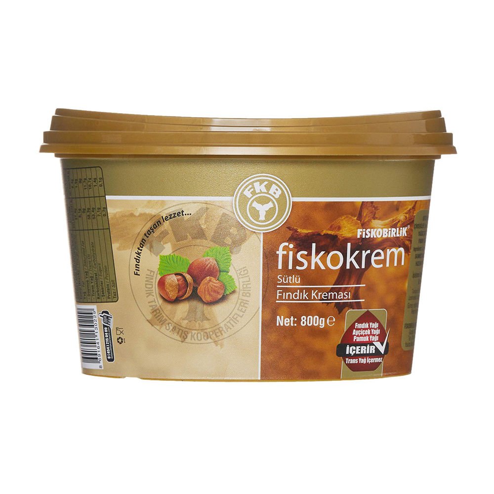 Fiskokrem Sütlü Fındık Kreması Pvc 800gr