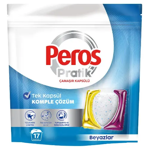 Peros 17 Kapsül Çamaşır Deterjanı Beyazlar