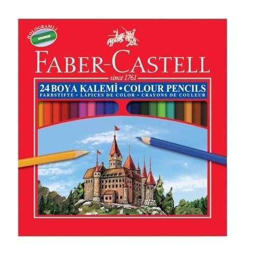 Faber-Castell Karton Kutu Boya Kalemi 24 Renk