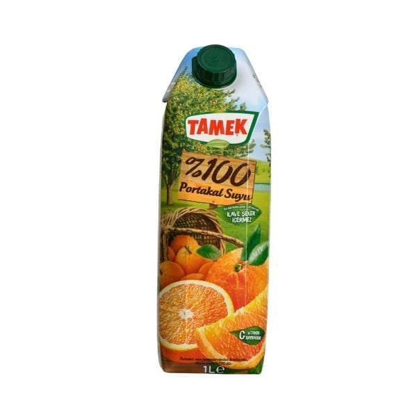 Tamek %100 Portakal Suyu Crystal 1000cc