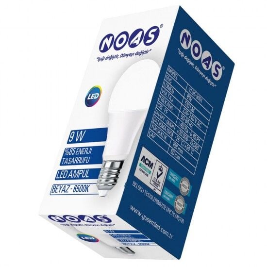 Noas Led Ampul Gün Işığı 9W