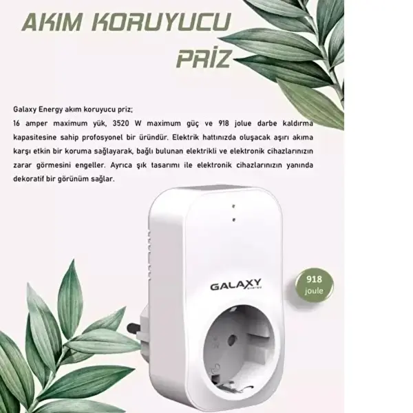 Galaxy Akım Korumalı Priz A220