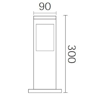 Horoz Çınar-1 Bahçe Armatürü 602 E27