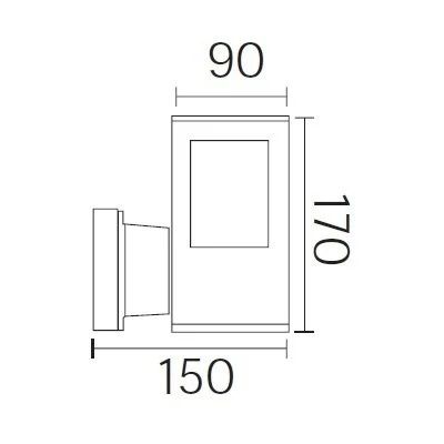 Horoz Çınar-3 Bahçe Armatürü 60w E27