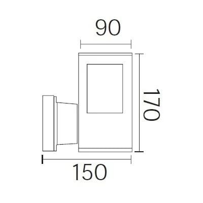 Horoz Çınar-3 Bahçe Armatürü 60w E27
