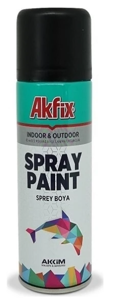 Akfix RAL9005 Mat Siyah Sprey Boya 400ml