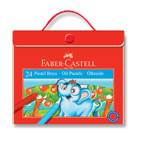 Faber-Castell Plastik Çantalı Pastel Boya 24 Renk