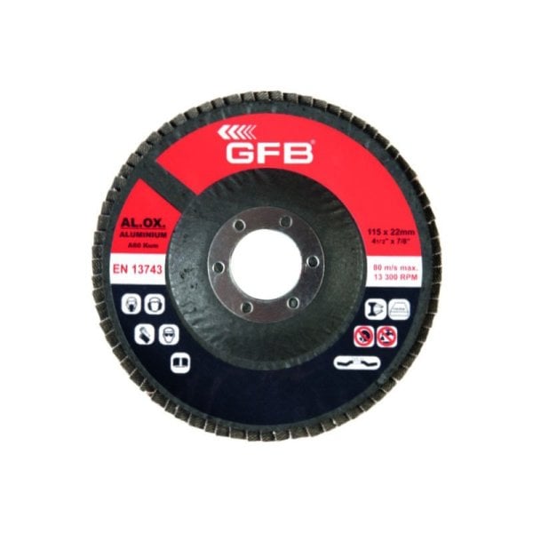 GFB Alüminyum Flap Disk Zımpara 115mm 100kum