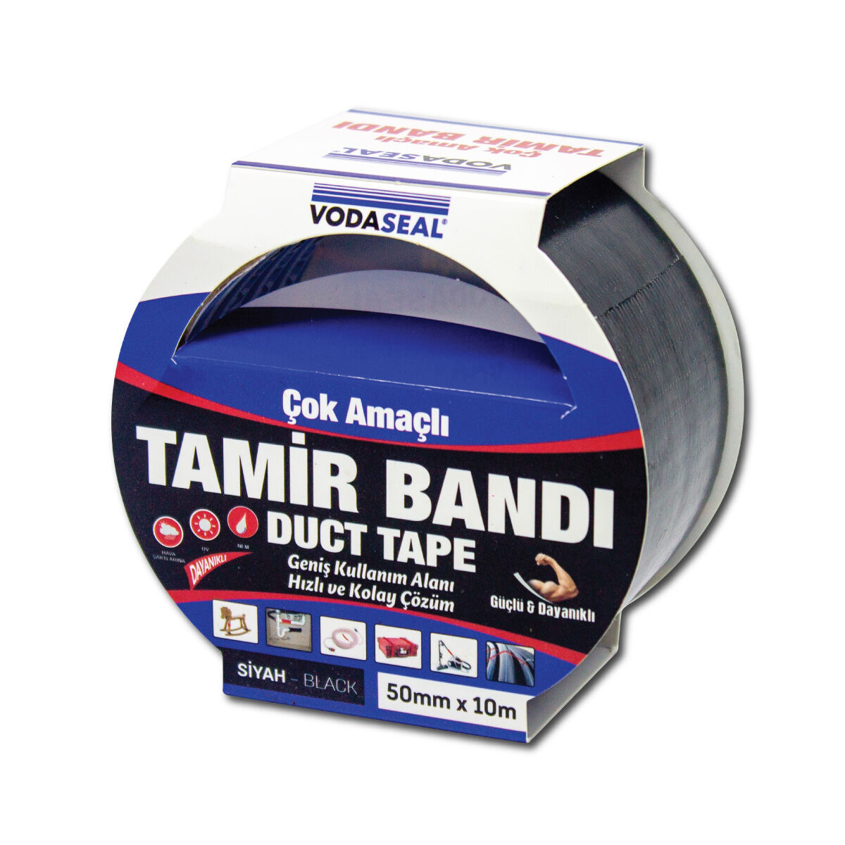 Vodaseal Tamir Bandı 50mmx10mt Siyah