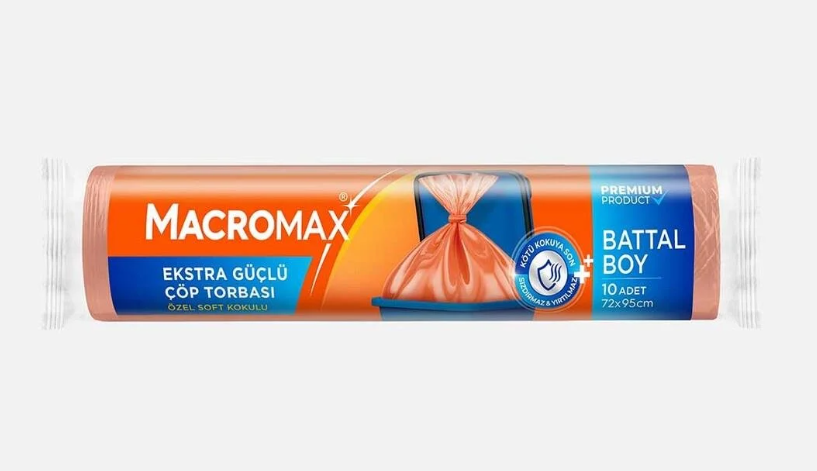 Macromax Çöp Torbası Battal Boy 10lu