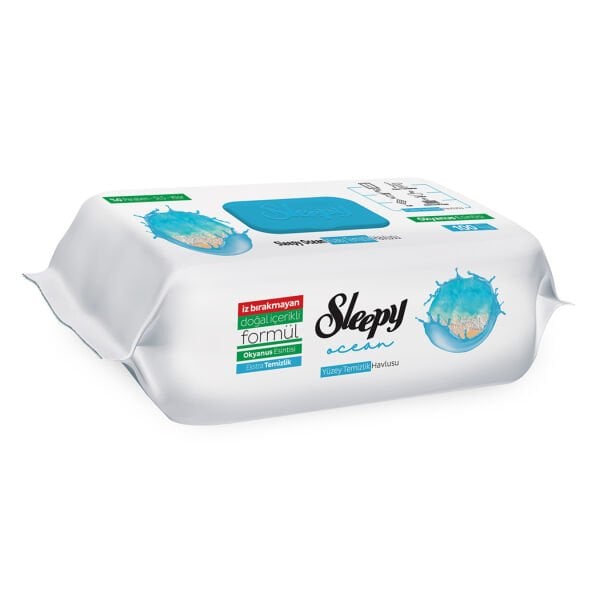 Sleepy Yüzey Temizlik Havlusu Okyanus 100 lü