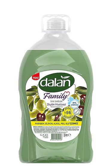 Dalan Family Sıvı Sabun Zeytin Mucizesi 3Lt