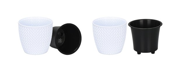 Sarmaşık Saksı Beyaz No:2