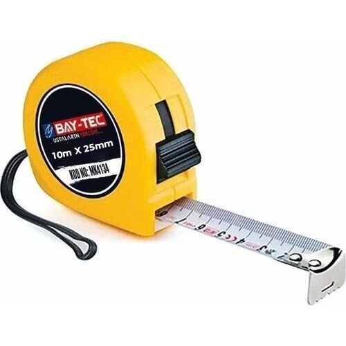 Bay-tec Şerit Metre Sarı 10x25mm