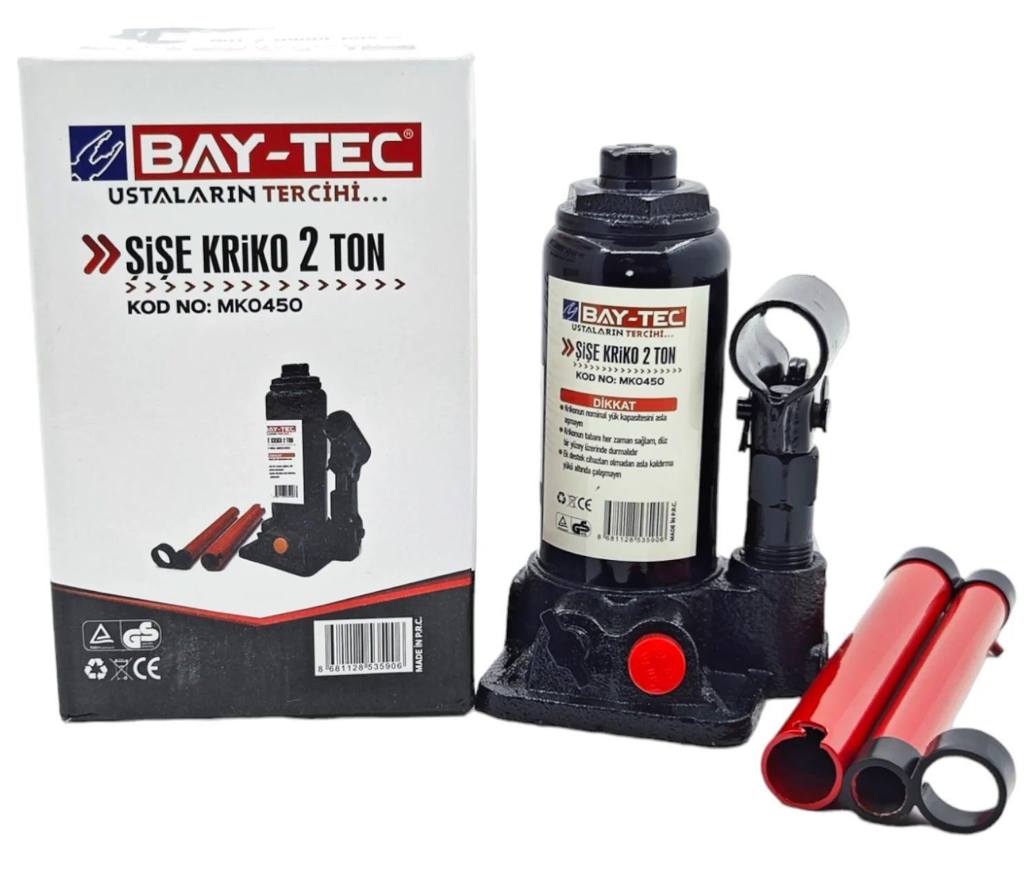 Bay-tec Şişe Kriko 2 Ton