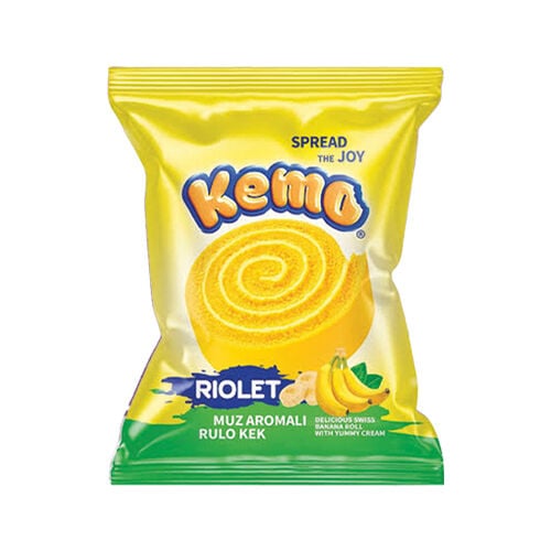 Kemo Muz Aromalı Rulo Kek 40gr