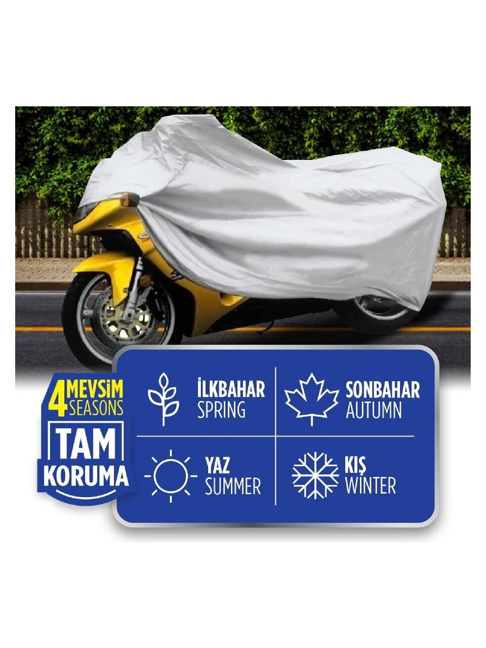 Automix 4 Mevsim Motosiklet Örtüsü Medium
