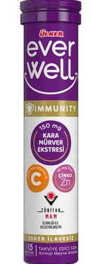 Ülker Everwell Karamürver Çinko Tablet 67,5gr