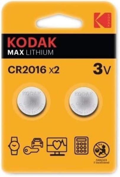 Kodak Xtralife 3v CR2016 Lityum Para Pil 2li