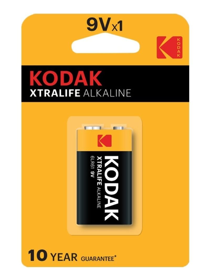 Kodak Xtralife 9v Alkaline Pil
