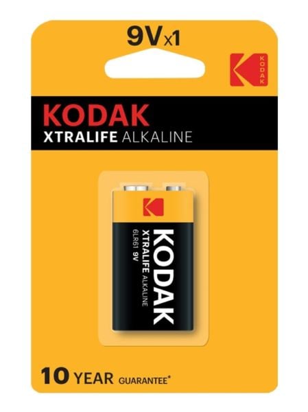 Kodak Xtralife 9v Alkaline Pil