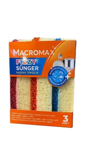 Macromax Fizzy Sünger 3lü