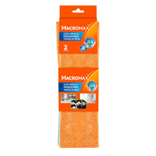 Macromax Mikrofiber Temizlik Bezi 2li Açık