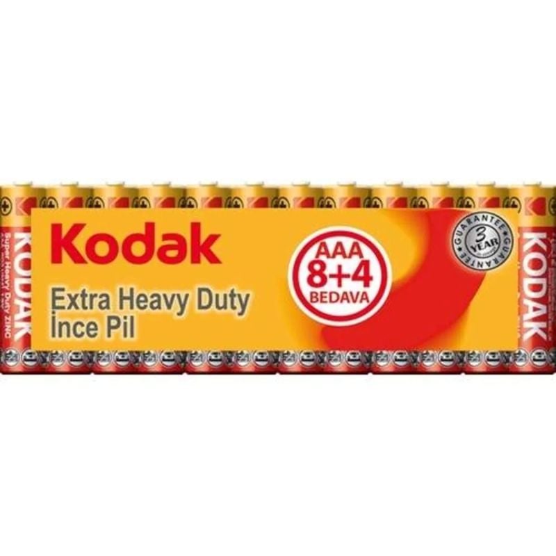 Kodak Extra Heavy Duty İnce Pil 12 li Blister