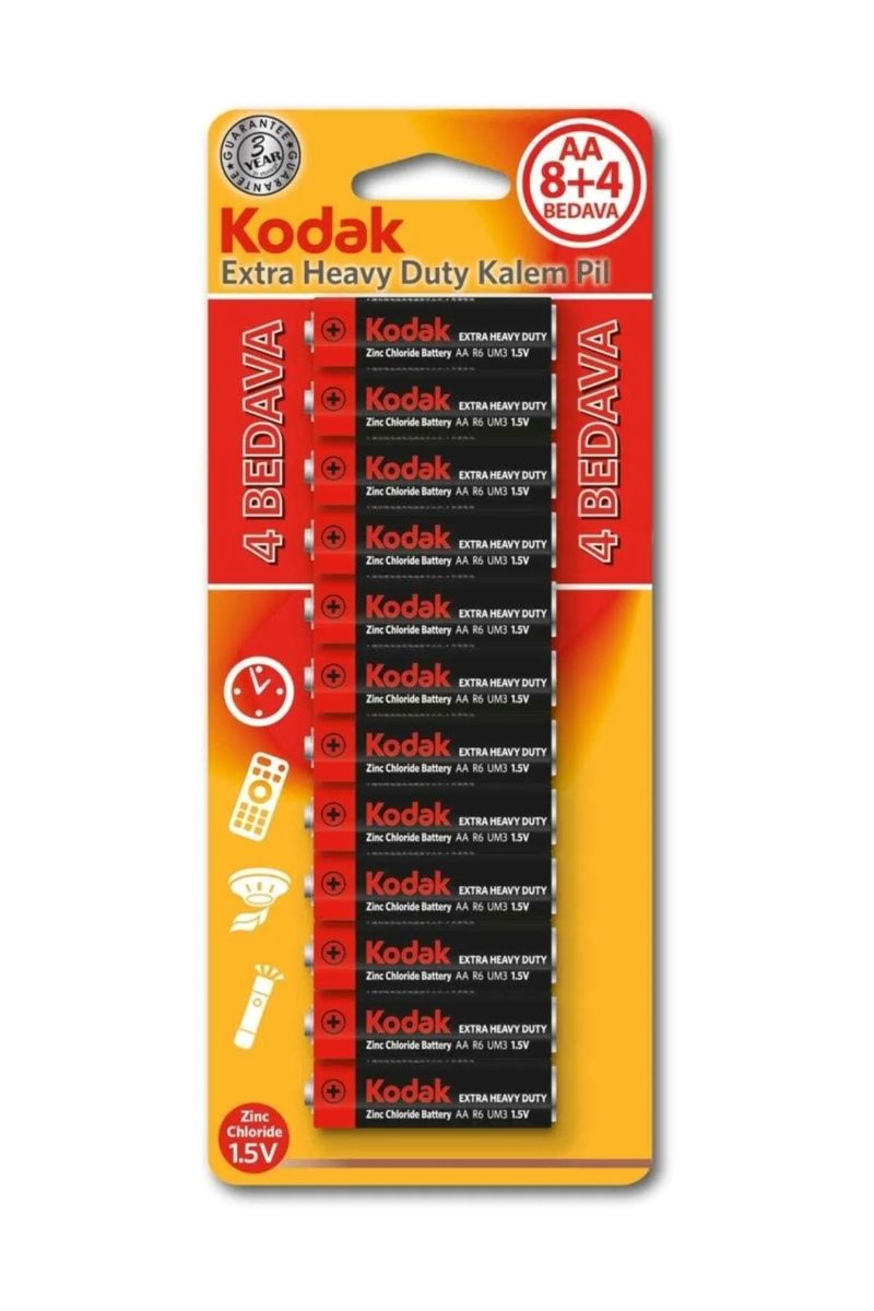 Kodak Extra Heavy Duty Kalem Pil 12 li Blister