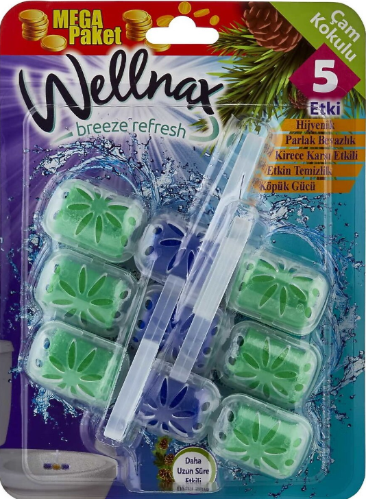 Wellnax Wc Blok Üçlü Mega Çam