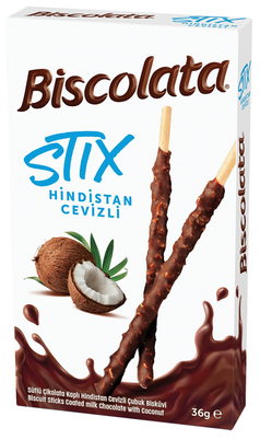 Biscolata Stix Hindistan Cevizli 36g