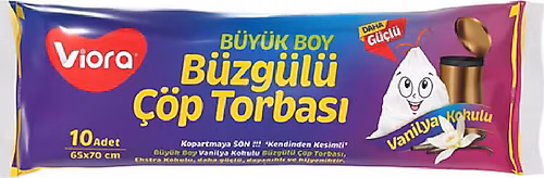 Viora Büzgülü Çöp Poşeti Orta Boy Vanilyalı 210gr