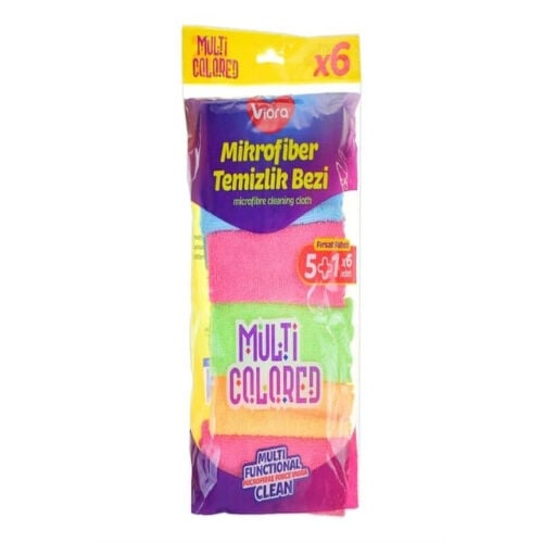 Viora Mikrofiber Temizlik Bezi 25x80 6lı