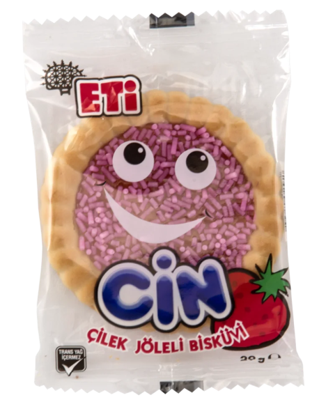 Eti Cin Tekli Çilekli 25gr