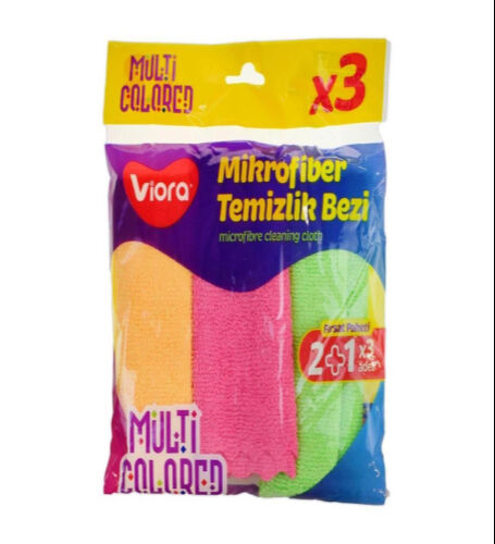 Viora Mikrofiber Temizlik Bezi 28x30 3lü