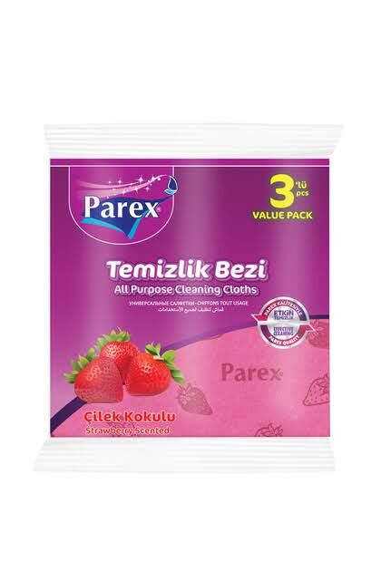 Parex Temizlik Bezi Çilek Kokulu 3 LÜ