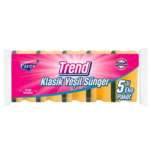 Parex Trend Klasik Sünger Oluklu 5 li