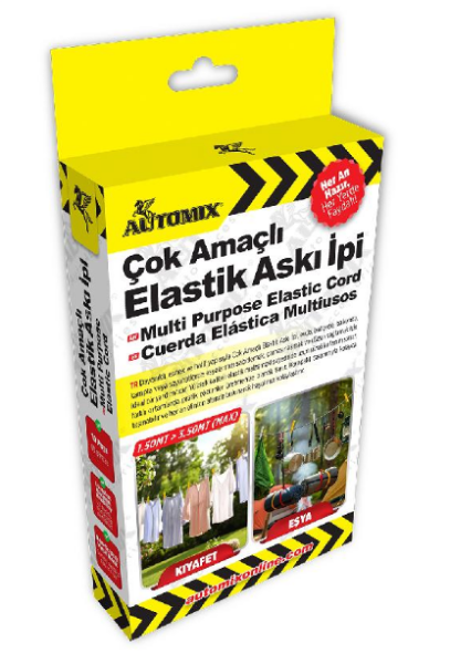 Automix Çok Amaçlı Elasti Askı İpi