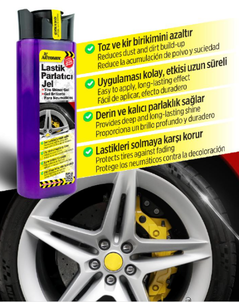 Automix Lastik Parlatıcı Jel 425ml