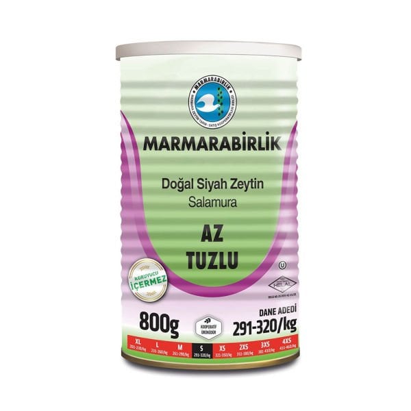 Marmara Birlik Zeytin Az Tuzlu Hususi S 800gr
